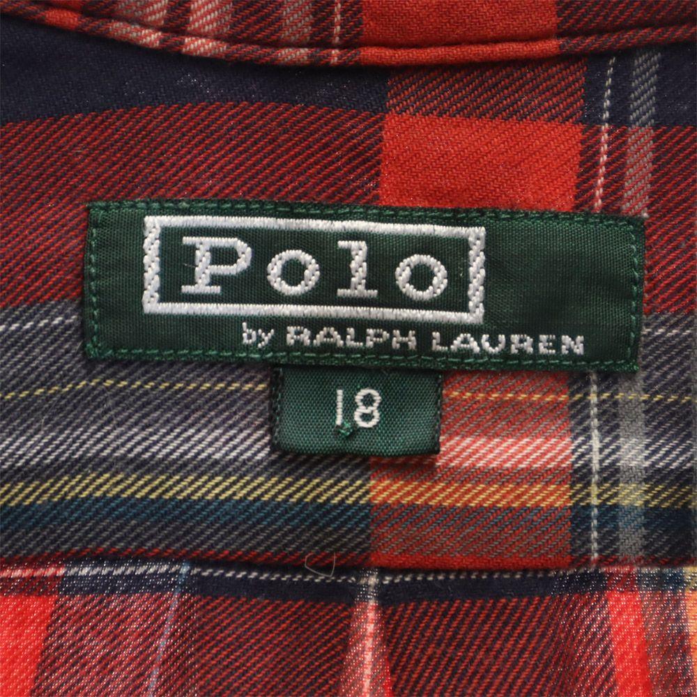 Polo by Ralph Lauren 80s Green Tag Vintage Boys Check Pattern Long sleeve Button down shirt Kid's Used