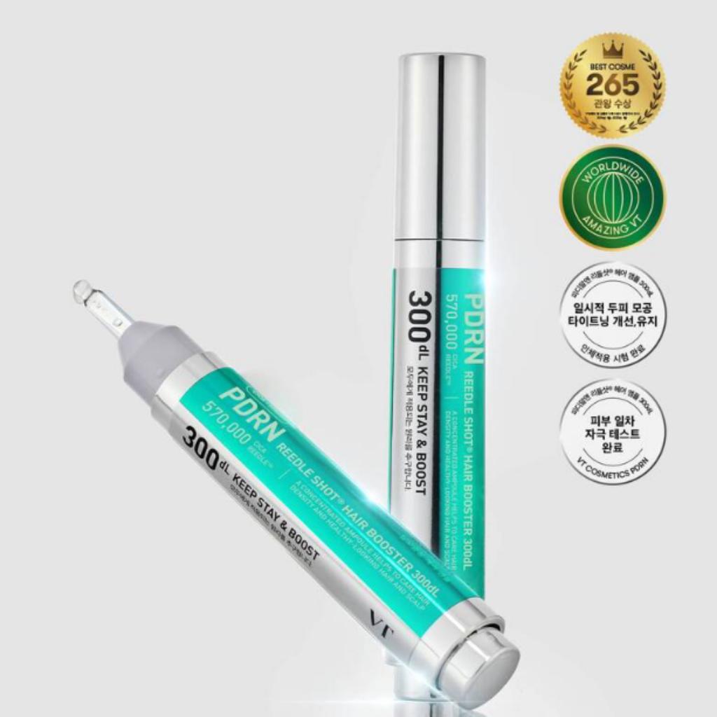 VT PDRN Reedle Shot Hair Ampoule 3 Types (100 / 300 / 700) - Scalp Elasticity & Hair Nutrition
