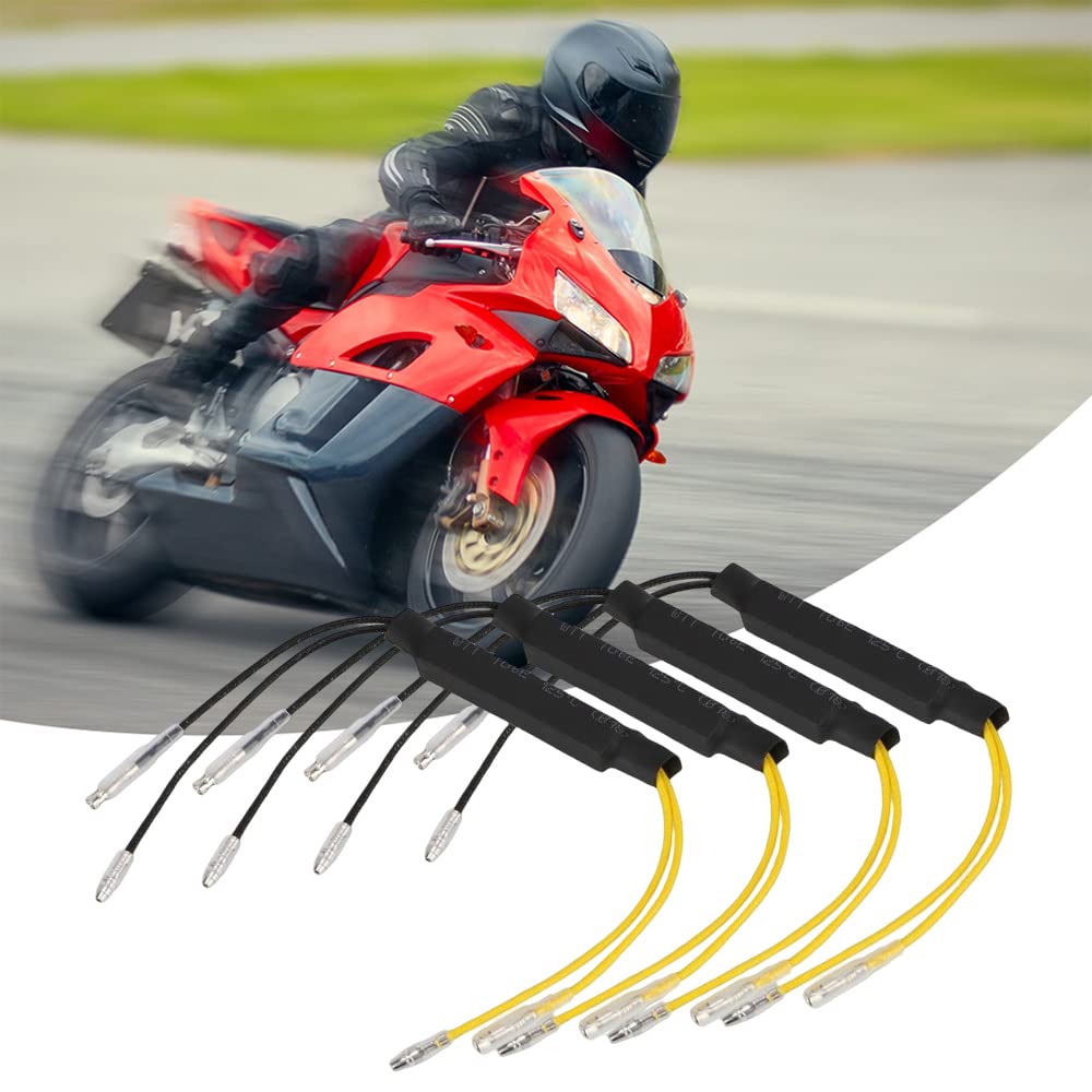 YFFSFDC Motorcycle Motorcycle LED Turn Signal Resistor 21W Anti-Hifra Resistor Canceller Decoder Universal 4pcs