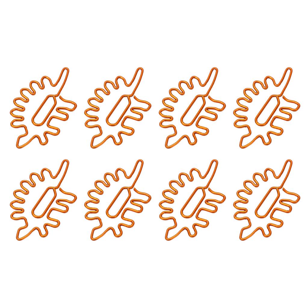 100pcs Paper Clips Portable Mini Cute Dinosaur Shape Electroplated Metal Paperclips for Office File 