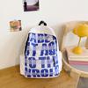 Schoolbag female college student niche design sense simple versatile letter trend backpack girl high school Internet celebrity backpack