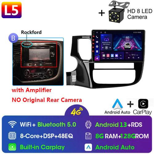 Android 14 For Mitsubishi Outlander 3 GF0W GG0W 2012-2018 Stereo Car Radio Multimedia Video Player GPS AI Voice CarPlay