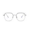 Glasses 82031 Square Polygon Plain Face Thin Retro Flat Mirror