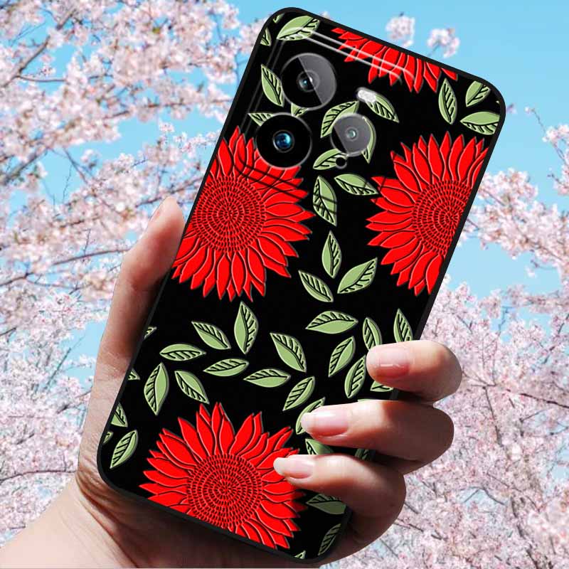 For Realme GT 7 Pro 5G 6.78"Case 3D Relief Soft Silicone Cover Retro Embossed for Realme GT 7 Pro Phone 3D Soft Protection Case