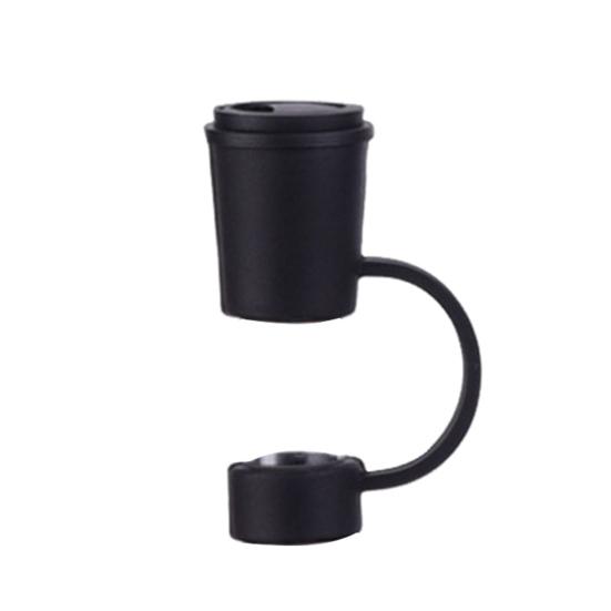 

Соломенная крышка 12 мм, пищевой пластик, многоразовый, пыленепроницаемый, сплошной цвет, мини, универсальная стеклянная заглушка для соломенного наконечника, защита для кухонных принадлежностей чёрный