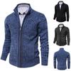 Men's Sweater 2025 Fall/Winter Men's Knitted Top Jacket Slim-fit High-neck Long-sleeved Cardigan