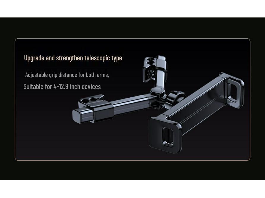 Adjustable Car Rear Seat Tablet & Phone Holder