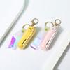 Office Keychain Cute Mini Fan Portable Hand Fold Bedside Flashlight USB Charge Battery Table Desk Cooling  Fan