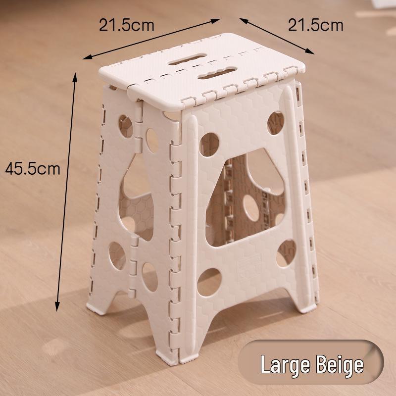 Portable Folding Stool: Thickened Plastic for Fishing, Outdoor, and Kids
