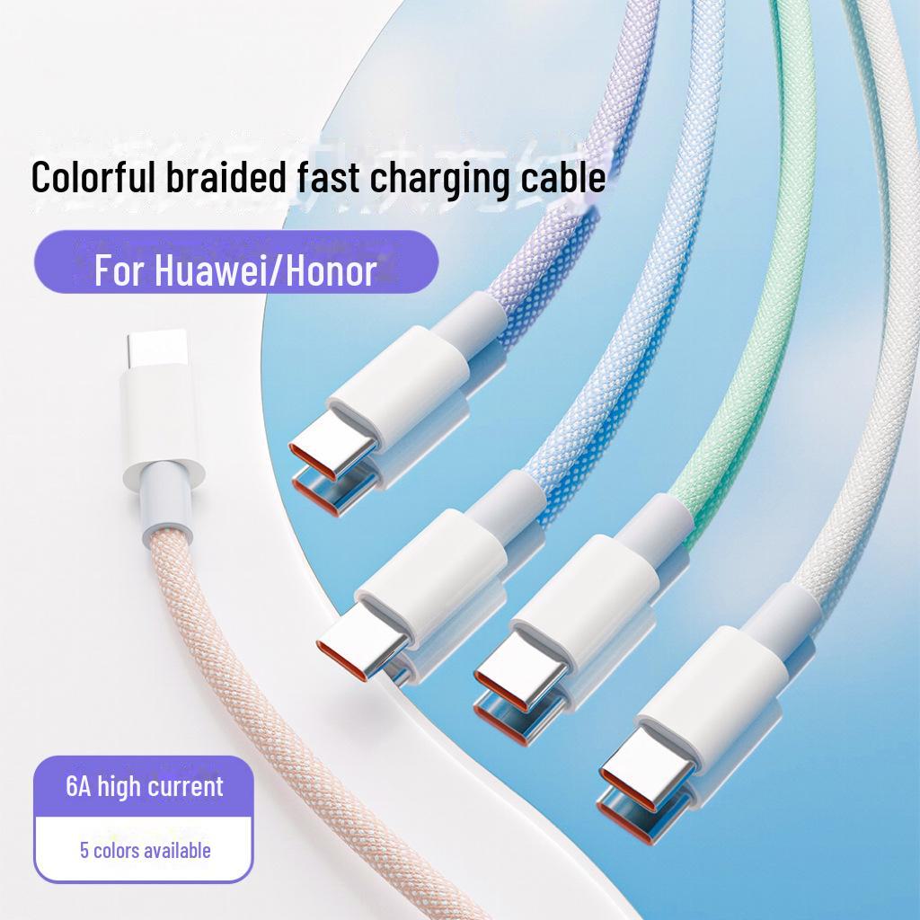 6A Double Magic 66W Fast Charging Cable for Huawei, Xiaomi, Android