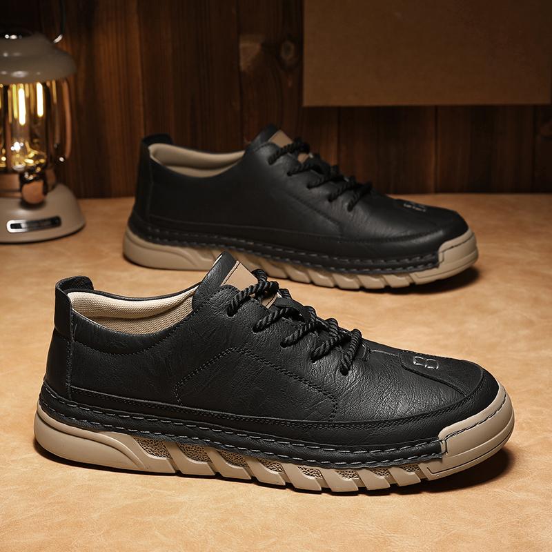 Scarpe Casual da Uomo in Pelle Stivaletti da Uomo Scarpe Casual Fatte a Mano