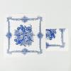 In-Stock Blue & White Chinese Porcelain-Style Disposable Paper Plates for Retro Party or Wedding