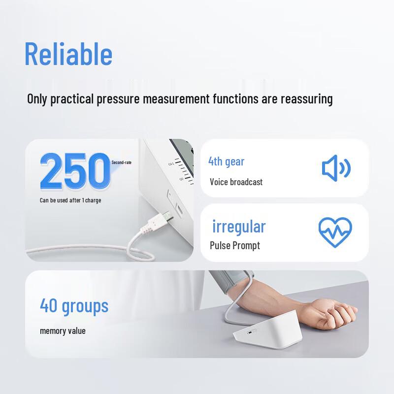 Yuwell YE660AR Electronic Voice Blood Pressure Monitor