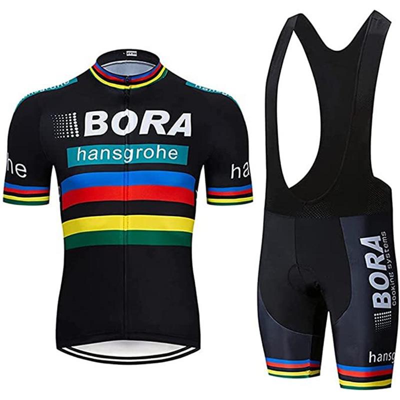 Set esclusivo transfrontaliero di abbigliamento da ciclismo BORA, maglie a maniche corte e pantaloncini, l'abbigliamento da ciclismo è personalizzato dai produttori per renderlo popolare su Amazon