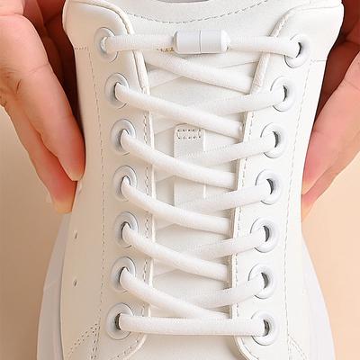 Elastische Veters zonder Strikken Halve Cirkel Schoenveters voor Kinderen en Volwassenen Sneakers Schoenveters Snel Lui Metalen Slot Veters Schoenveters