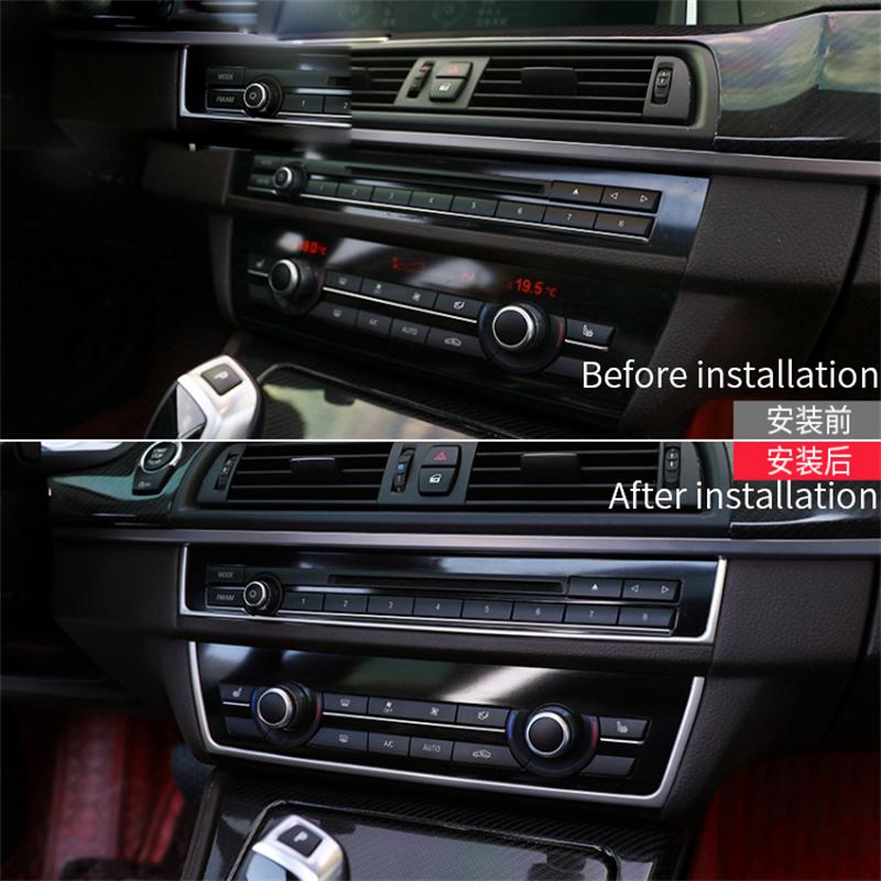 Suitable for BMW 10-16 Models 5 Series F10 F11 Interior Modification Central Control CD Panel Decorative Bright
