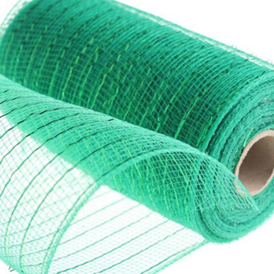1 Roll Decorative Mesh Eco-friendly High Toughness Net Yarn Christmas Poly Mesh Ribbon Metallic Strips Decor for Home
