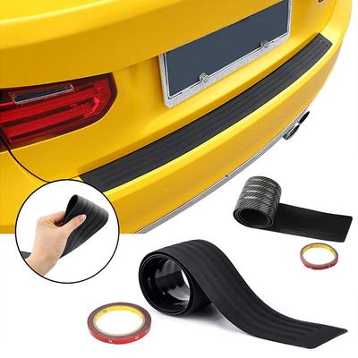 Universal Car Trunk Door Sill Plate Protector 104*9cm 90*8cm Rear Bumper Guard Rubber Mouldings Pad Trim Cover Strip Car