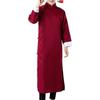 Groommen Tang Suit Vintage Long Sleeve Embroidery Stand Collar Knot Button Closure Stage Performance Autumn Winter Men Chinese Traditional Wedding