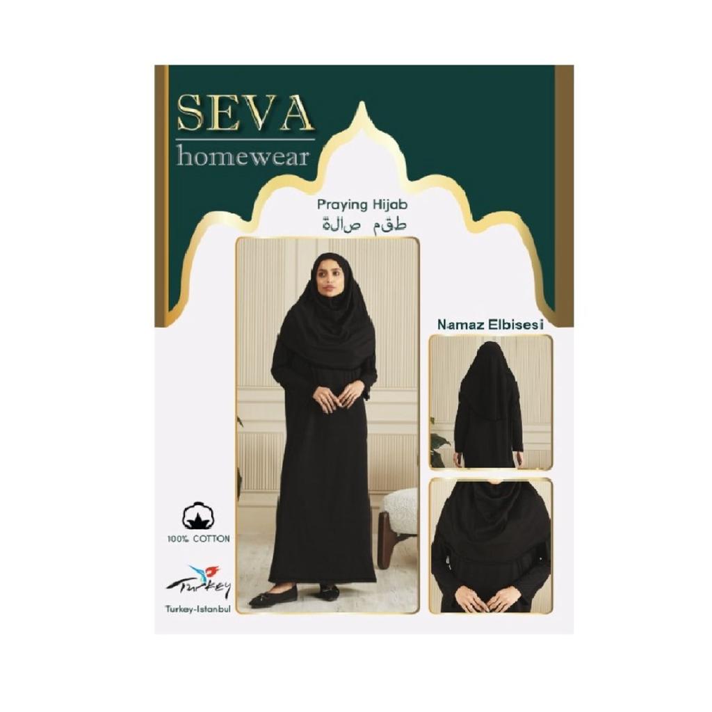 100% Cotton Combed Prayer Dress With Headscarf