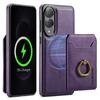 2 In 1 Detachable Cards Solt Ring Leather Case For SAMSUNG S25 Ultra S23 S24 Plus For Magsafe Wireless Charging Wallet Cover