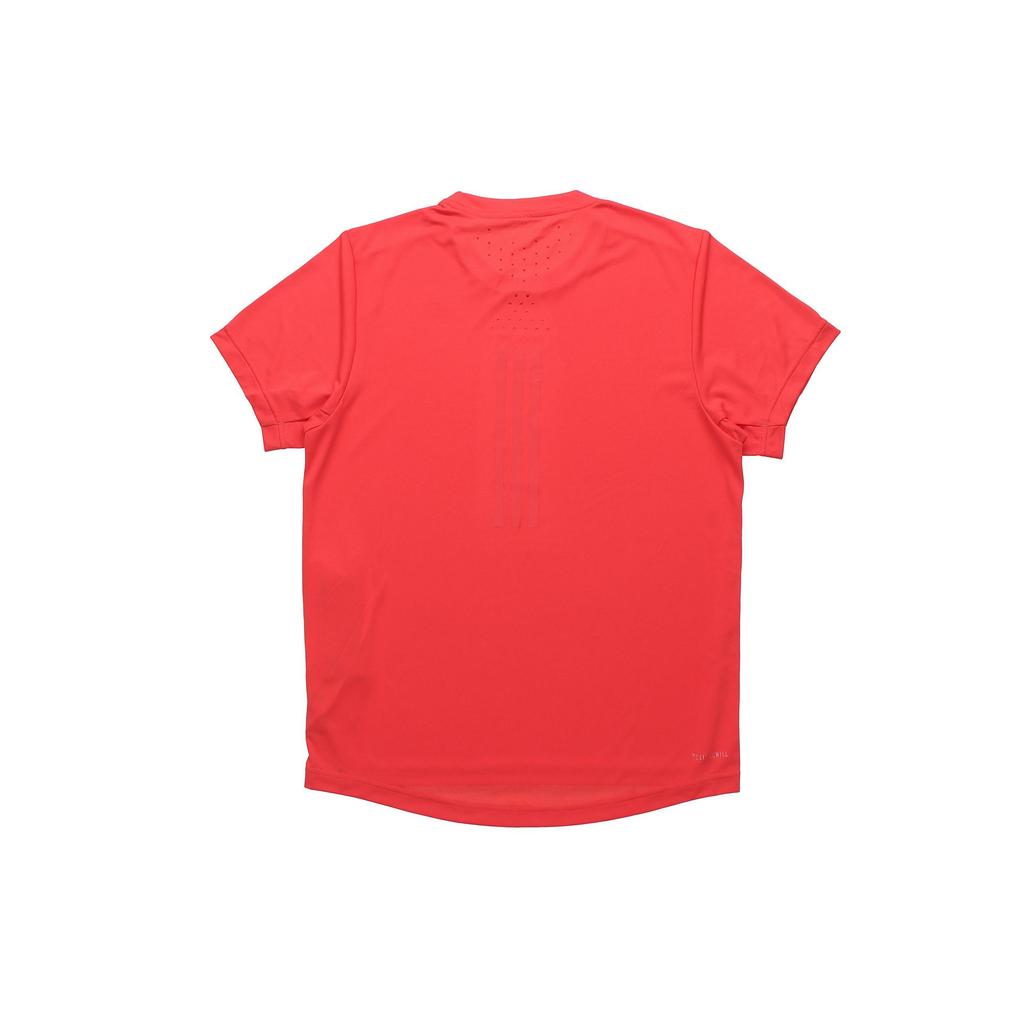 adidas T Shirts Men's Red Crew Neck Moderate Straight Fit EI6397