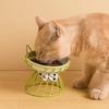 Cute With Stand Ceramic Cat Bowl Large Capacity Non-Slip Cat Food Bowl Cartoon Dog Water Bowl for Cats and Dogs