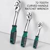 Professional Ratcheting Socket Wrench With 72Teeth Mechanism Spanner Hexagonal Head Durability Alloy Steel For Mechanics