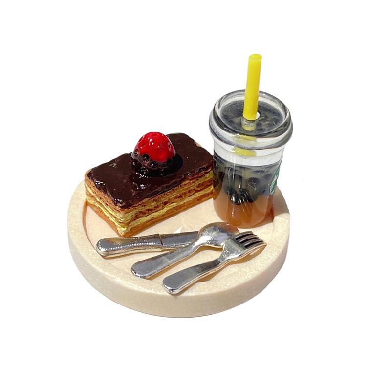Mini Dollhouse Decoration Cake Model Set Of Mobile Phone Case Material Diy Accessories