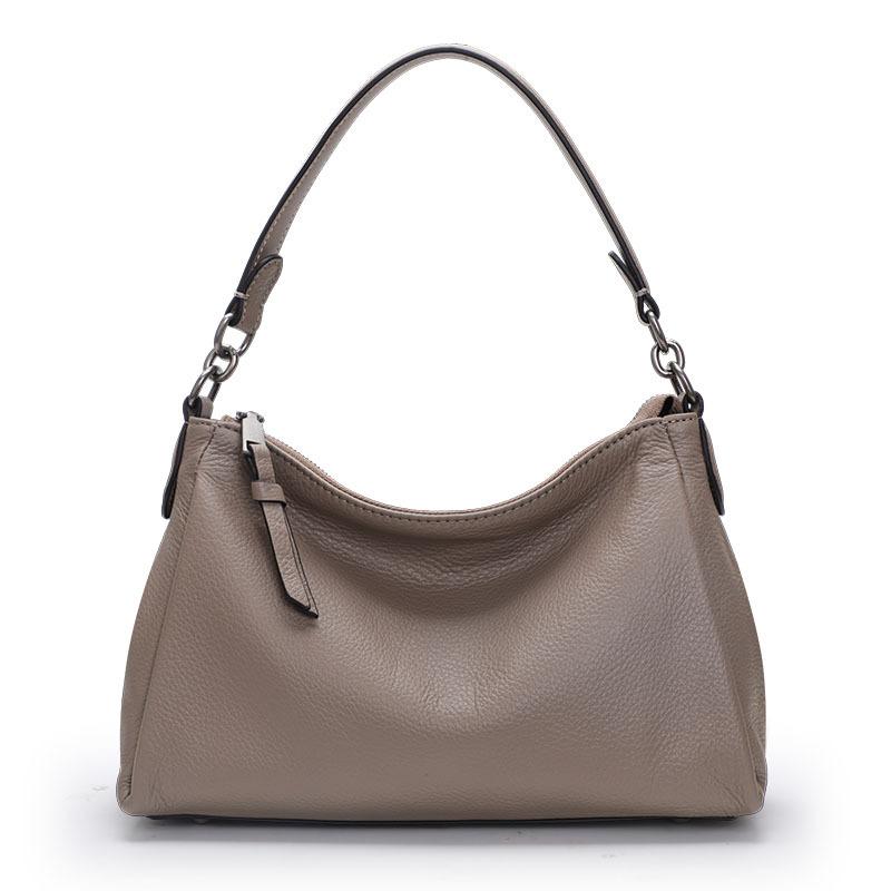 Real Cowhide Tote Bag for Women Fashionable Simple Spring and Summer New Soft Leather Casual Versatile Crossbody Handbag