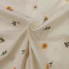 100% Cotton Embroidered Tablecloth, Floral Embroidery, Durable and Multi-Size Washable Table Cover for Party Picnic Home Decor, Wedding and Kitchen