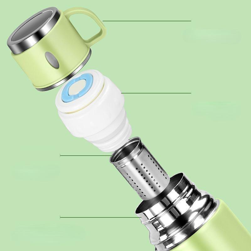 Intelligence Thermos Cup 500ml Vacuum Flasks Portable Stainless Steel Thermos Cup Water Bottle Travel Tea Mug Office Thermos Cup