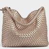 Champagne Color 2025 Super Popular Woven Tote Bag for Women Large Capacity High-end Handbag Shoulder Bucket Bag