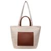 Simple woven shoulder bag casual commuter handbag summer new bag women's fashion tote bag