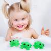 10Pcs Bath Toys for Toddlers Vinyl Squeeze Cartoon Frog Toy Shower Safe Water Toy for Sensory Learning