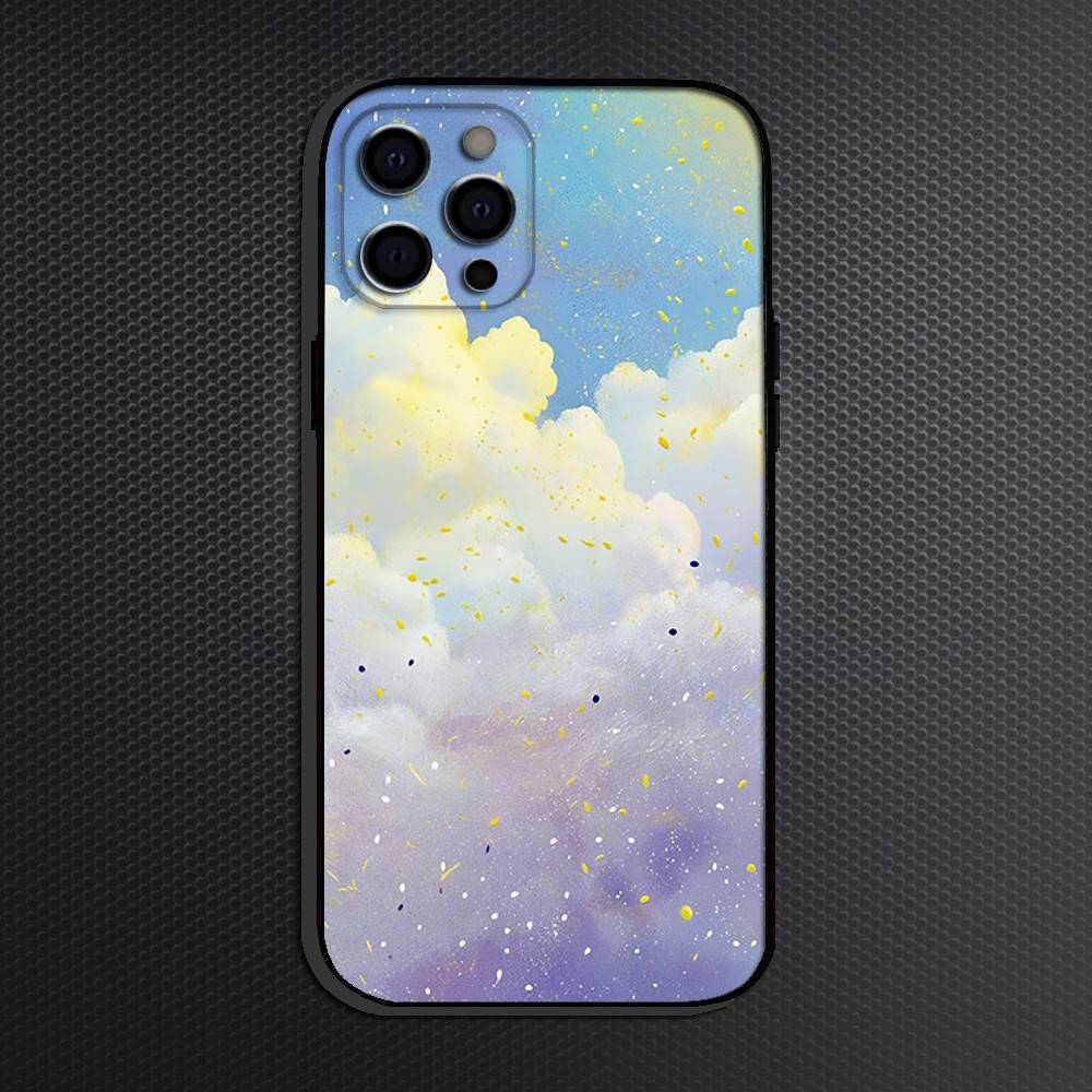 Painting Phone Case For iPhone 16,15,14,13,12,11 Plus,Pro Max, Others Soft Black Cover