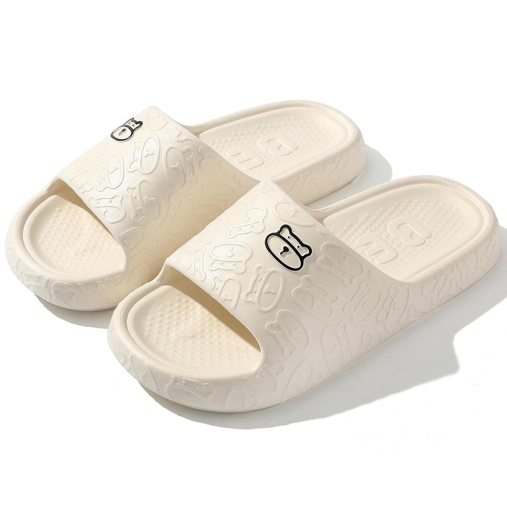 Unisex Summer EVA Deodorant Non-Slip Indoor Bath Slippers with Thick Sole for a Cool, Cushioned Step
