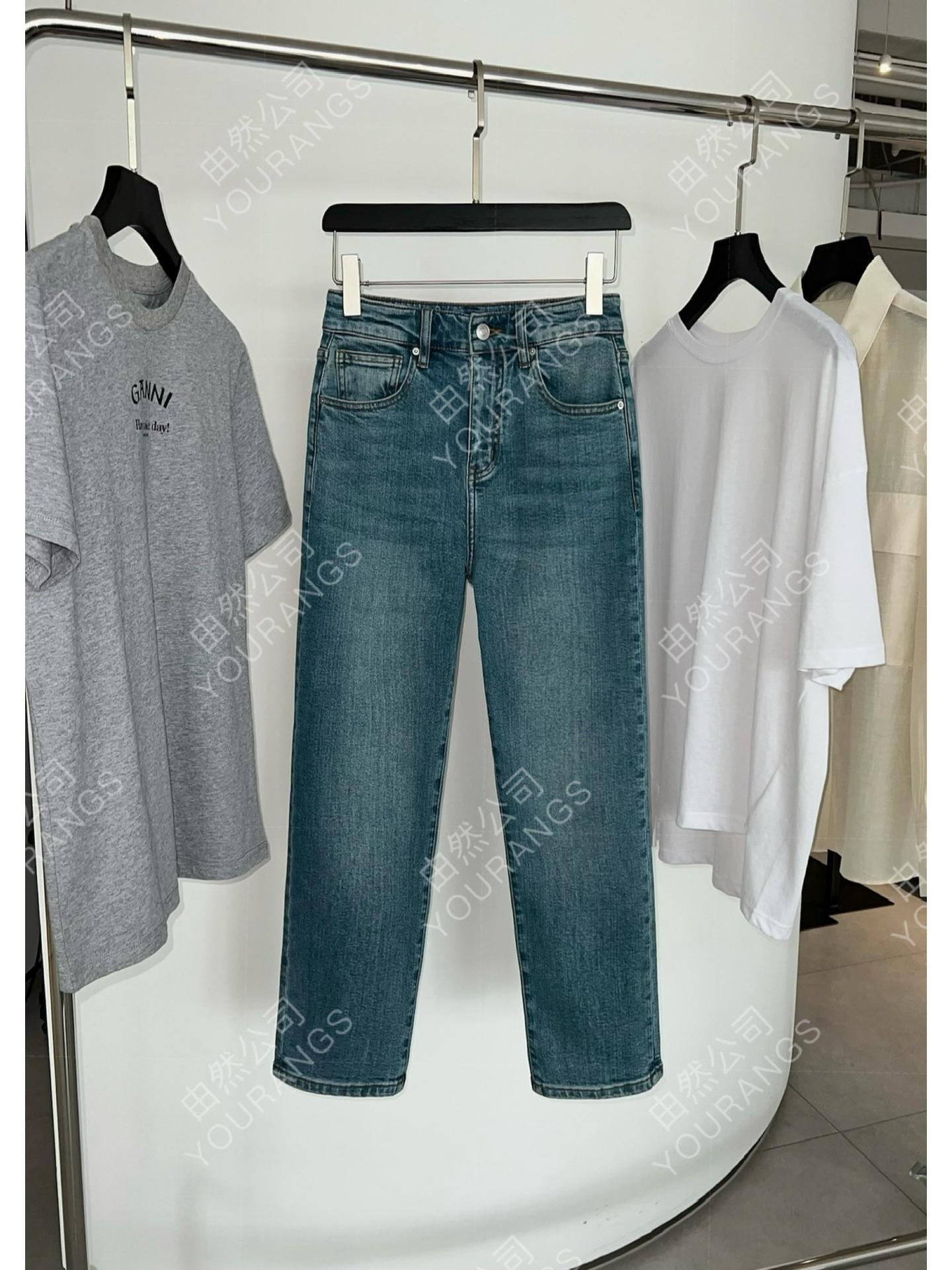 Spring Retro Slim Fit Cropped Cigarette Pants 25