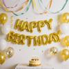 Goud Blauwe Gelukkige Verjaardag Ballon 16 Inch Folie Letters Verjaardagsbord Banner Slingers voor Meisjes Jongens Kinderen Volwassenen Verjaardagsdecoratie