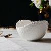 Durian White Creative Ceramic Fruit and Salad Bowl with Underglaze Color