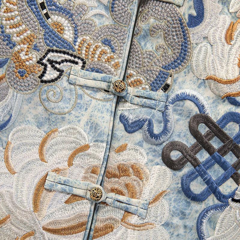 Sibaishe Women's New Chinese Style Layered Vest