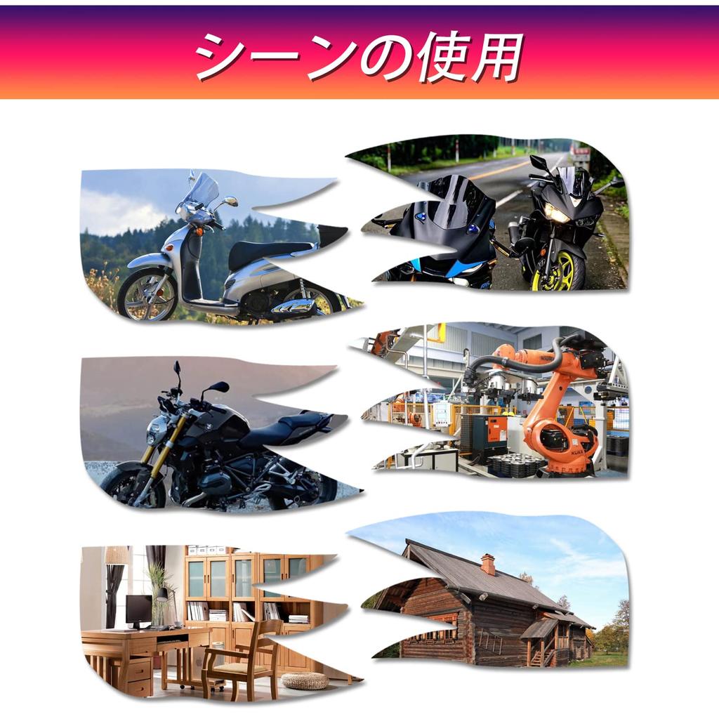Akso Aoyupe 4pcs Black 304 Stainless M 10 x 1.25 Volt Motorcycle Rearview Mirror