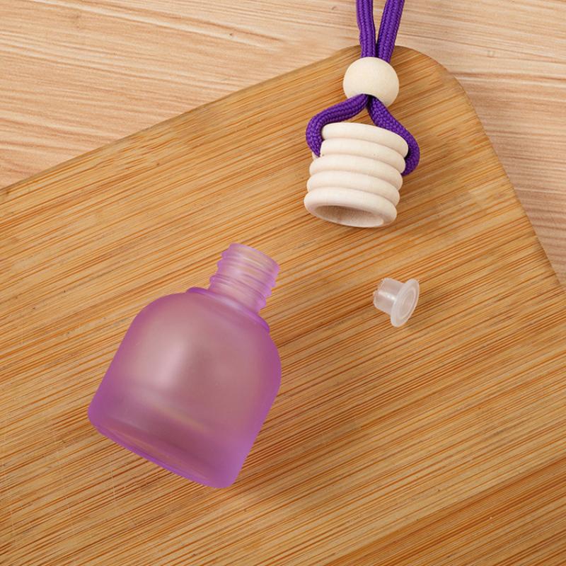 1Pcs 11Ml Air Freshener Empty Bottle Car Hanging Glass Bottle Aromatherapy Pendant Diffuser Car Decoration Aromatherapy Ornament