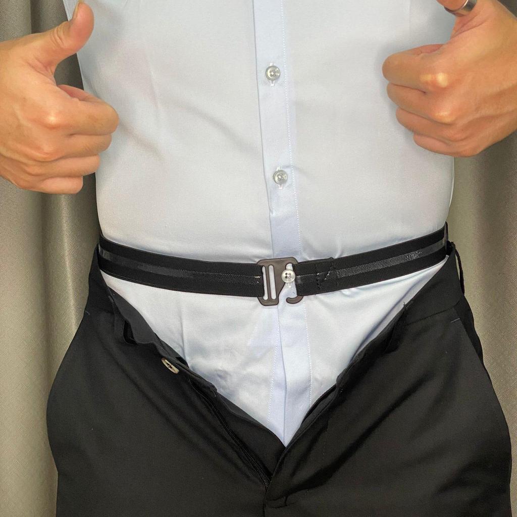 Black Seamless Super Stretch Unisex Belt – No Holes, Versatile for Jeans, Fashion-Forward Style