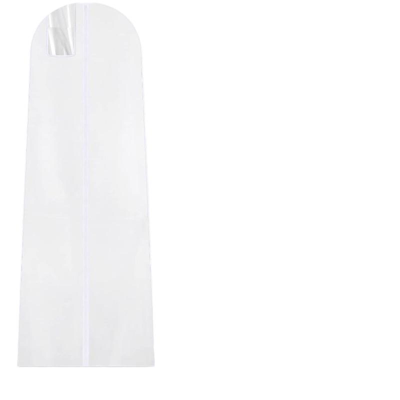 1pcs Double-layer Thickened Wedding Dress Dust Cover Lengthened Dress Dust Cover Hanging Coat Dust Bag Storage Hanging Bag