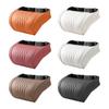 Car Headrest Pillow with Two Fastening Bands, Slow-Response Memory Fill and Curved Sewn Channels Across the Center