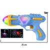 Light-Up Rotating Toy Gun with Music and Projected Images, MP7 Model