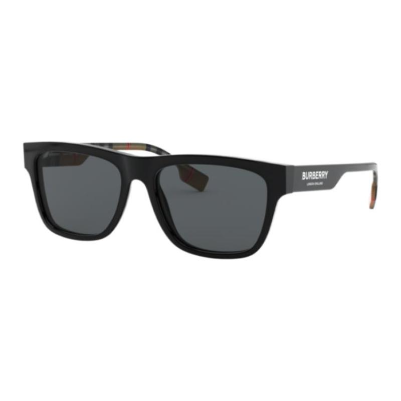

BURBERRY Exceptional Style Collection Fashion New Square Plate Sunglasses Men s Black 56 чёрный