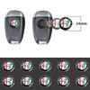 10x 14mm Auto Schlüssel Abzeichen Aufkleber Symbol Logo Schlüsselhülle Fernbedienung Anhänger Emblem Aufkleber für Alfa Romeo Giulietta Giulia 147 156 159 Mito GT