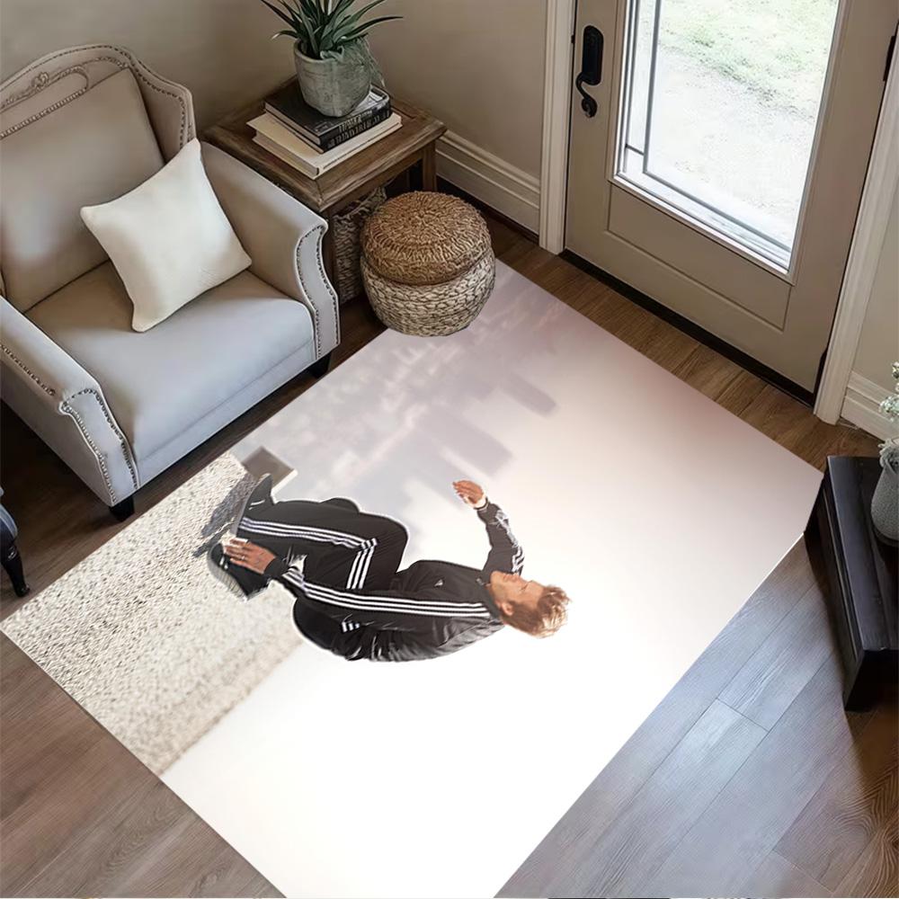 David Beckham's Torso Bereich Teppich Design für Wohnzimmer Outdoor Spielzimmer Eingangsbereich Rutschfester Teppich Büros Dekorieren Perfektes Geschenk für Freunde & Familie